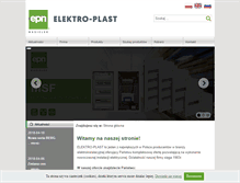 Tablet Screenshot of elektro-plast.com.pl